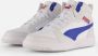 PUMA Rebound V6 Mid Jr Unisex Sneakers White-Vivid Blue-Feather Gray - Thumbnail 2