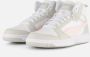 Puma Rebound v6 Mid V6 Mid sneakers wit grijs roze Imitatieleer 38 - Thumbnail 3