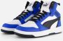 Puma Rebound v6 Mid V6 Mid sneakers wit zwart kobaltblauw Imitatieleer 35.5 - Thumbnail 3