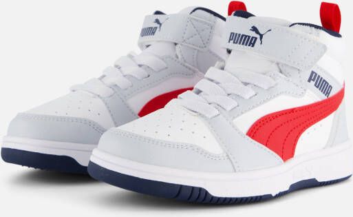 Puma Rebound v6 Mid Sneakers wit Synthetisch