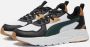 PUMA Trinity Lite Heren Sneakers Black-Dark Myrtle-Caramel Latte - Thumbnail 2