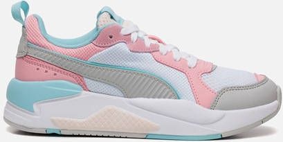 Puma Carina Street leren sneakers wit lichtblauw lichtgrijs Meisjes Leer 35.5 - Foto 2