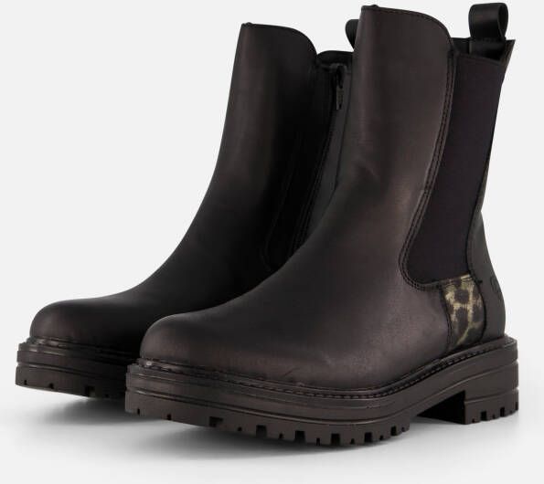 Remonte Chelsea boots zwart Leer