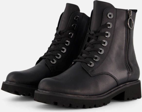 Remonte Veterboots zwart Synthetisch