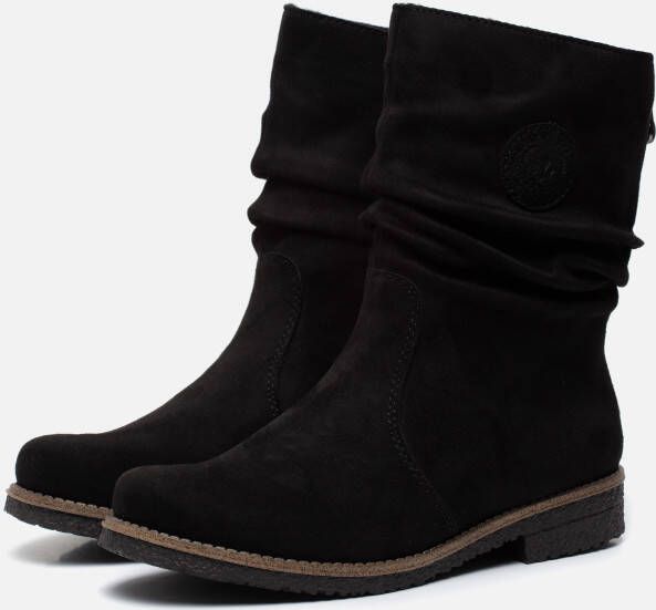 Rieker Enkellaarsjes zwart Nubuck