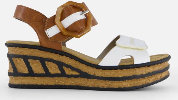 Rieker Sandalen wit Synthetisch