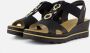 Rieker Elegante Comfortabele Sandalette Bruin Gesp Multicolor Dames - Thumbnail 2