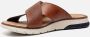 Rieker Stijlvolle en Comfortabele Leren Slippers Bruin Heren - Thumbnail 3