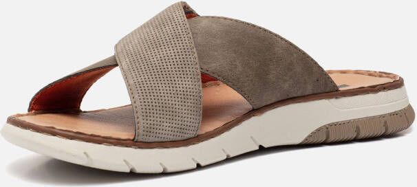 Rieker Slippers grijs Synthetisch