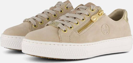 Rieker Leren Sneaker met Gewatteerde Enkelondersteuning White Dames