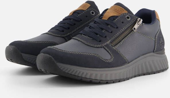 Rieker Sneakers blauw Textiel