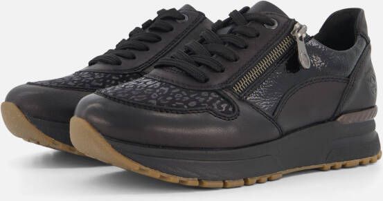 Rieker Basic Zwarte Sneaker Zwart Heren