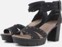 Rieker Zwarte Synthetische Hoge Hak Sandalen Zwart Dames - Thumbnail 2