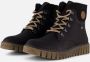 Rieker Zwarte Comfortabele Veterschoenen met Tex Black Dames - Thumbnail 1