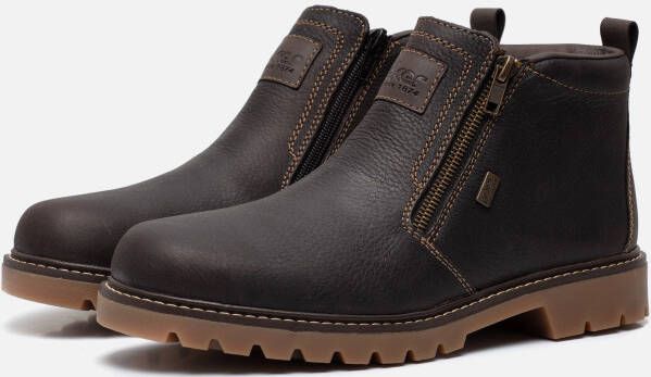 Rieker Tex Veterschoenen bruin Leer