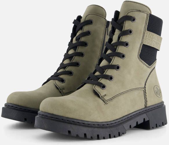 Rieker Veterboots beige Synthetisch