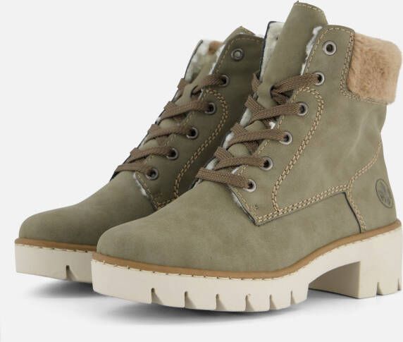 Rieker Veterboots grijs Nubuck