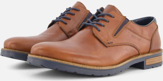 Rieker Veterschoenen cognac Leer