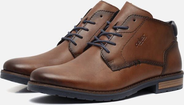 Rieker Veterschoenen cognac Leer