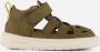 Shoesme Baby Sandalen Jongens Dark Green Leer - Thumbnail 3