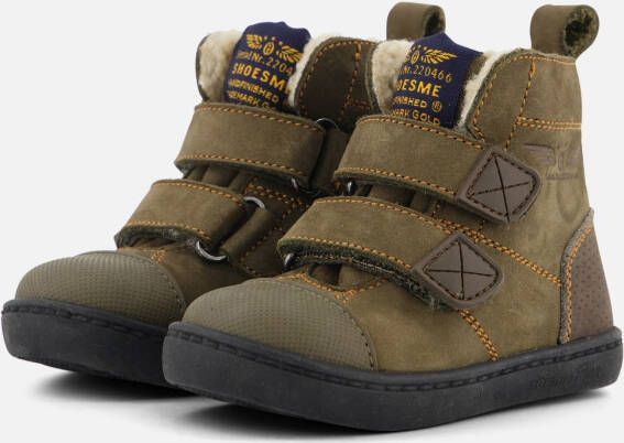 Shoesme Babyschoenen groen leer Heren