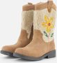 Shoesme suède cowboylaarzen beige Bruin Meisjes Suede Bloemen 26 - Thumbnail 1