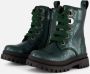 Shoesme leren veterboots donkergroen Meisjes Leer Effen 23 - Thumbnail 2