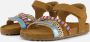 Shoesme leren sandalen met kraaltjes bruin multi Meisjes Leer All over print 22 - Thumbnail 2