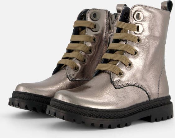 Shoesme Veterboots metallic Leer