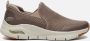 Skechers Arch Fit Banlin instappers taupe Textiel Heren - Thumbnail 2