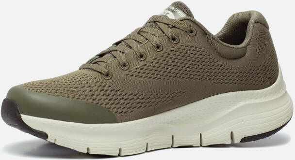 Skechers Groene Textiel Wasbare Sneaker met Arch Fit en AirCooled Memory Foam Groen Heren