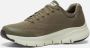 Skechers Groene Textiel Wasbare Sneaker met Arch Fit en AirCooled Memory Foam Groen Heren - Thumbnail 2