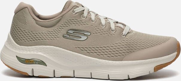 Skechers Arch Fit sneakers taupe Textiel
