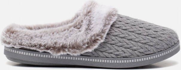 Skechers Cozy Campfire pantoffels grijs Textiel