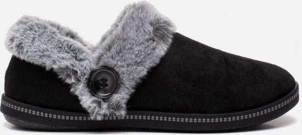 Skechers Cozy Campfire pantoffels zwart Suede