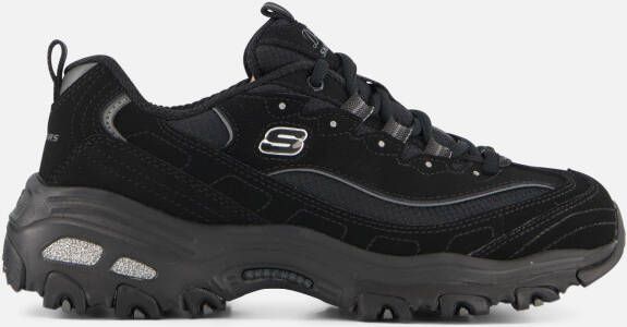 Skechers D Lites Biggest Fan 11930-BBK Vrouwen Zwart Sneakers