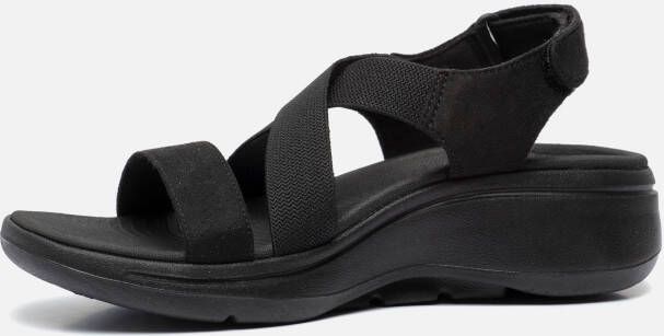 Skechers Go Walk Arch Fit sandalen zwart Textiel