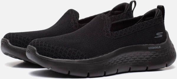 Skechers Go Walk Flex Instappers zwart Synthetisch