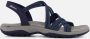 Skechers Reggae Slim Turn It Up Dames Sandalen Navy - Thumbnail 1