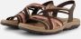 Skechers Reggae Slim Simply Stretch Sandalen Plat donkerbruin - Thumbnail 3