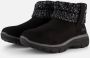 Skechers Easy Going Cozy Weather 167401-BLK Vrouwen Zwart Laarzen Sneeuw laarzen - Thumbnail 1