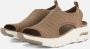 Skechers Stijlvolle Platte Sandalen voor Vrouwen Brown Dames - Thumbnail 3