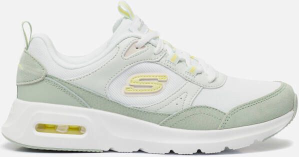 Skechers Skech Air Court wit groen sneakers dames (149947 WGR)