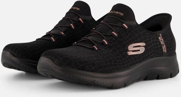 Skechers Slip-on sneakers SUMMITS-CLASSY NIGHT Slippers vrijetijdsschoen met comfortabele hielkussenfunctie