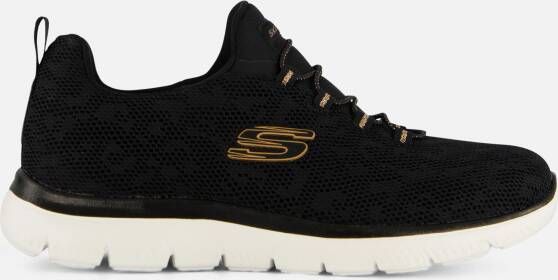 Skechers Summit Leopard Spot Sneakers zwart