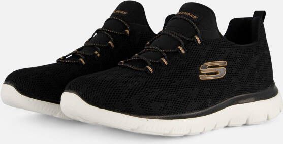 Skechers Summit Leopard Spot Sneakers zwart