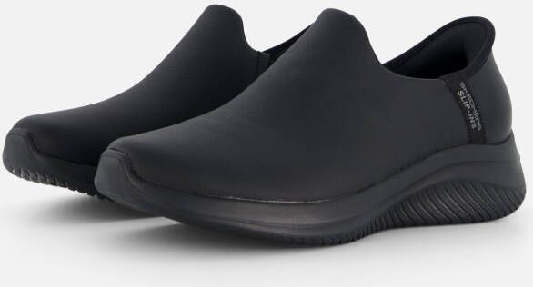 Skechers Comfortabele Zwarte Ultra Flex 3.0 Instapper voor Dames Black Dames