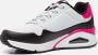 Skechers Uno Stand on Air wit zwart sneakers dames (155593 WNPK) - Thumbnail 2