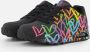 Skechers Lage Sneakers Highlight Love 177981 BKMT Black Multi - Thumbnail 85