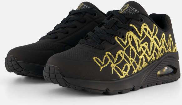 Skechers Uno JGoldcrown Golden Heart sneakers